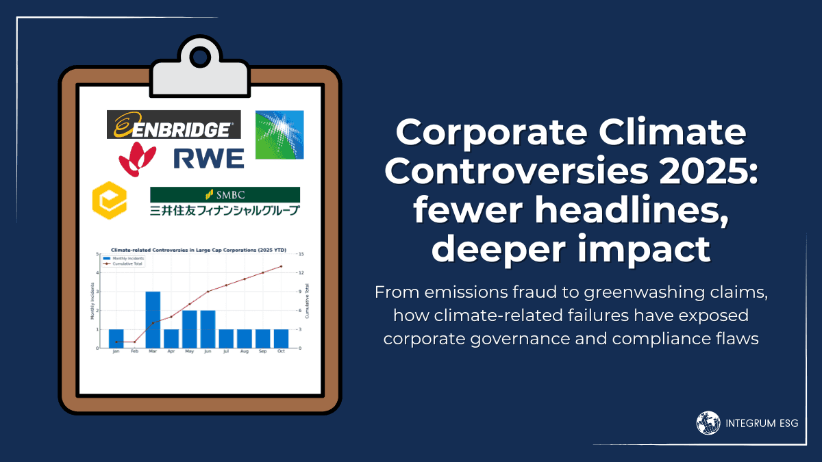 Corporate Climate Controversies: fewer headlines, deeper impacts