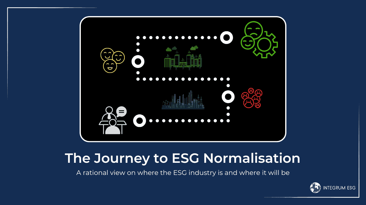 The Journey to ESG Normalisation